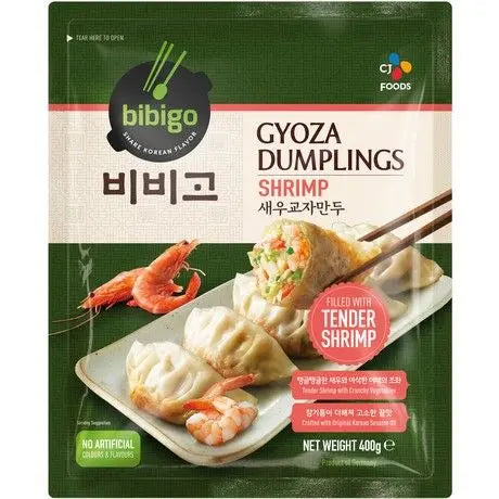 BIBIGO Gyoza Shrimp 400g / BIBIGO Gyoza ar garnelēm, 400g - Oishii Asian Mart