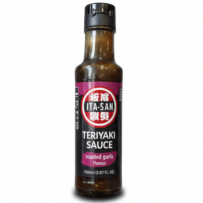 ITA-SAN Teriyaki sauce with roasted garlic flavor 150 ml/ Terijaki mērce ar grauzdētu ķiploku garšu 150 ml Oishii Asian Mart
