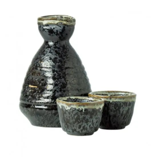 JADE TEMPLE China Sake Set Ceramic 1 carafe 2 cups 1 Set / JADE TEMPLE Ķīnas sake komplekts, keramika JADE TEMPLE