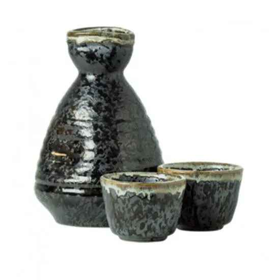 JADE TEMPLE China Sake Set Ceramic 1 carafe 2 cups 1 Set / JADE TEMPLE Ķīnas sake komplekts, keramika