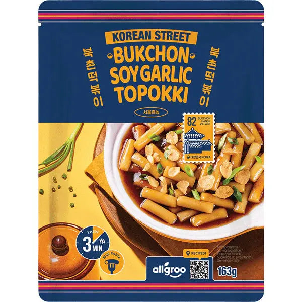 KOREAN STREET KR Topokki soy-garlic flavour 163 g KOREAN STREET