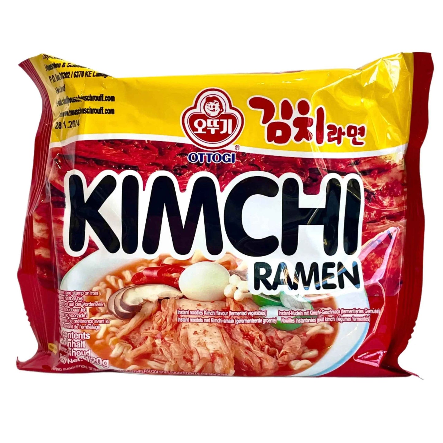 Ottogi Kimchi Ramen 120g / Ottogi Kimči Ramen Nūdeles 120g