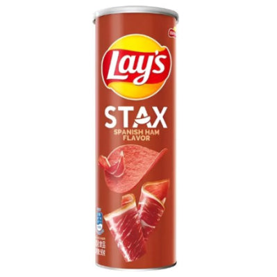 Lay‘s Stax Spanish Ham 90g/ Lay’s Stax čipsi ar Spāņu šķiņķa garšu 90 g LAY’S
