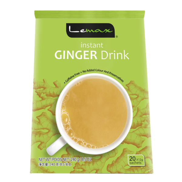 Lemax Instant Ginger Drink 240g/ Lemax tūlītējs ingvera dzēriens 240 g Oishii Asian Mart