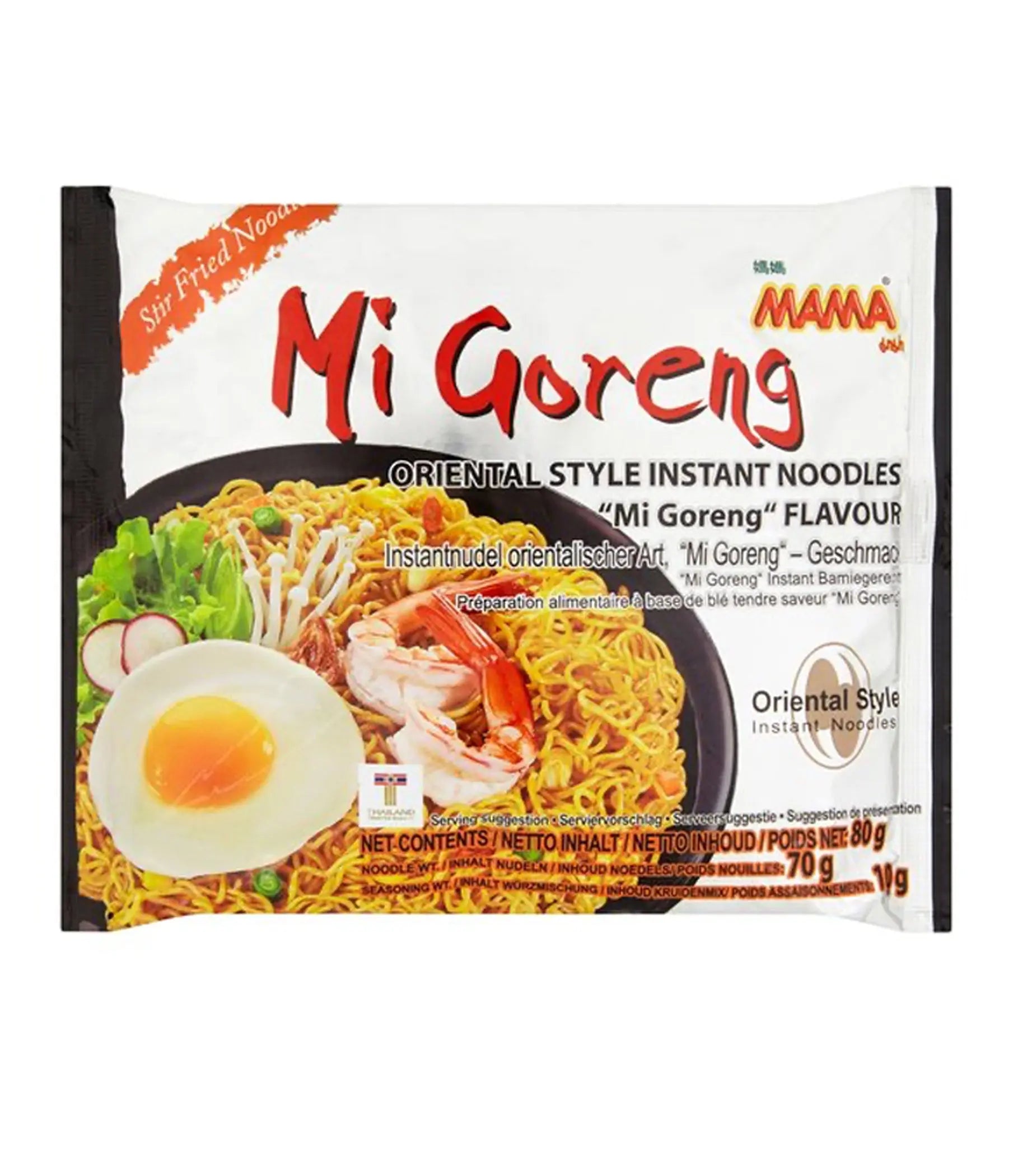 MAMA Oriental Style Mi Goreng Flavour/ MAMA Austrumu stila Mi Goreng Garšas Nūdeles - Oishii Asian Mart