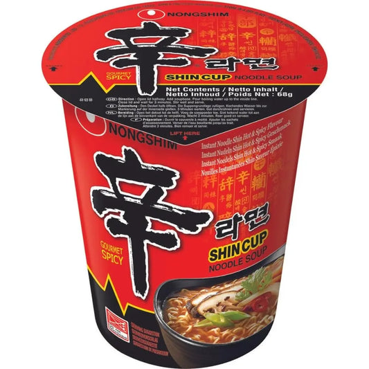 Nongshim Shin Ramyun KR Instant cup noodles hot 68 g - Oishii Asian Mart