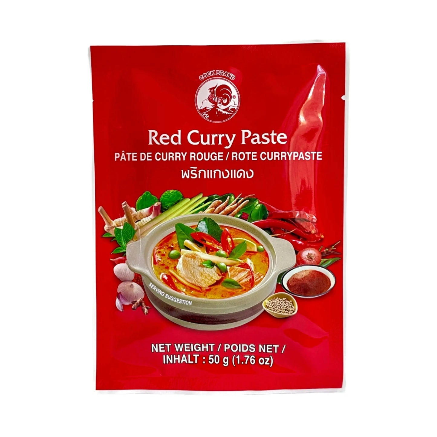 Red Paste Curry 50g / Sarkanā Karija Pasta 50g - Oishii Asian Mart