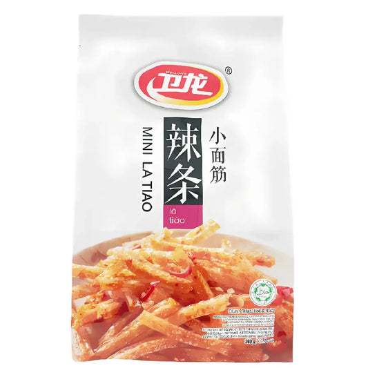 Wei Long Mini Latiao Hot, Spicy 360g/ Wei Long Mini Latiao Asi pikants 360g - Oishii Asian Mart