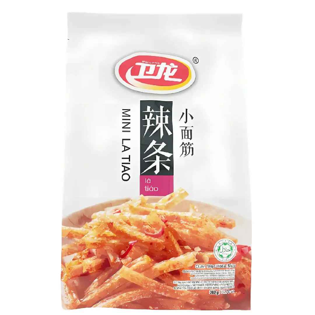 Wei Long Mini Latiao Hot, Spicy 360g/ Wei Long Mini Latiao Asi pikants 360g