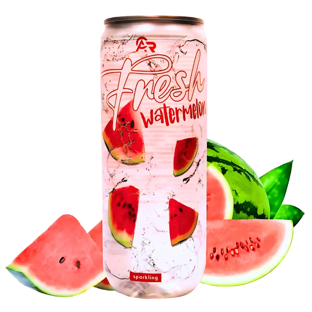 ACR Fresh Watermelon Sparkling Drink 330ml/ ACR svaigs arbūza gāzēts dzēriens 330ml - Oishii Asian Mart