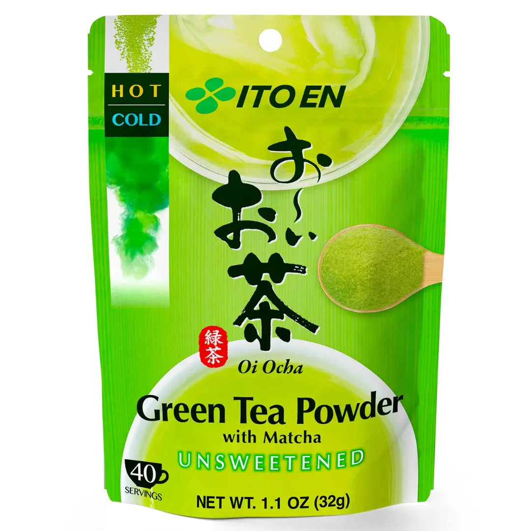 JP ITOEN Matcha Green Tea Powder 32g / JP ITOEN Zaļās tējas pulveris ar Matcha 32g - Oishii Asian Mart