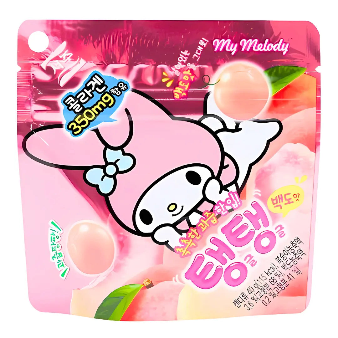 SANRIO Tang Tang Peach Jelly 40g/ SANRIO Tang Tang persiku želeja 40g - Oishii Asian Mart
