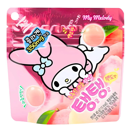 SANRIO Tang Tang Peach Jelly 40g/ SANRIO Tang Tang persiku želeja 40g - Oishii Asian Mart