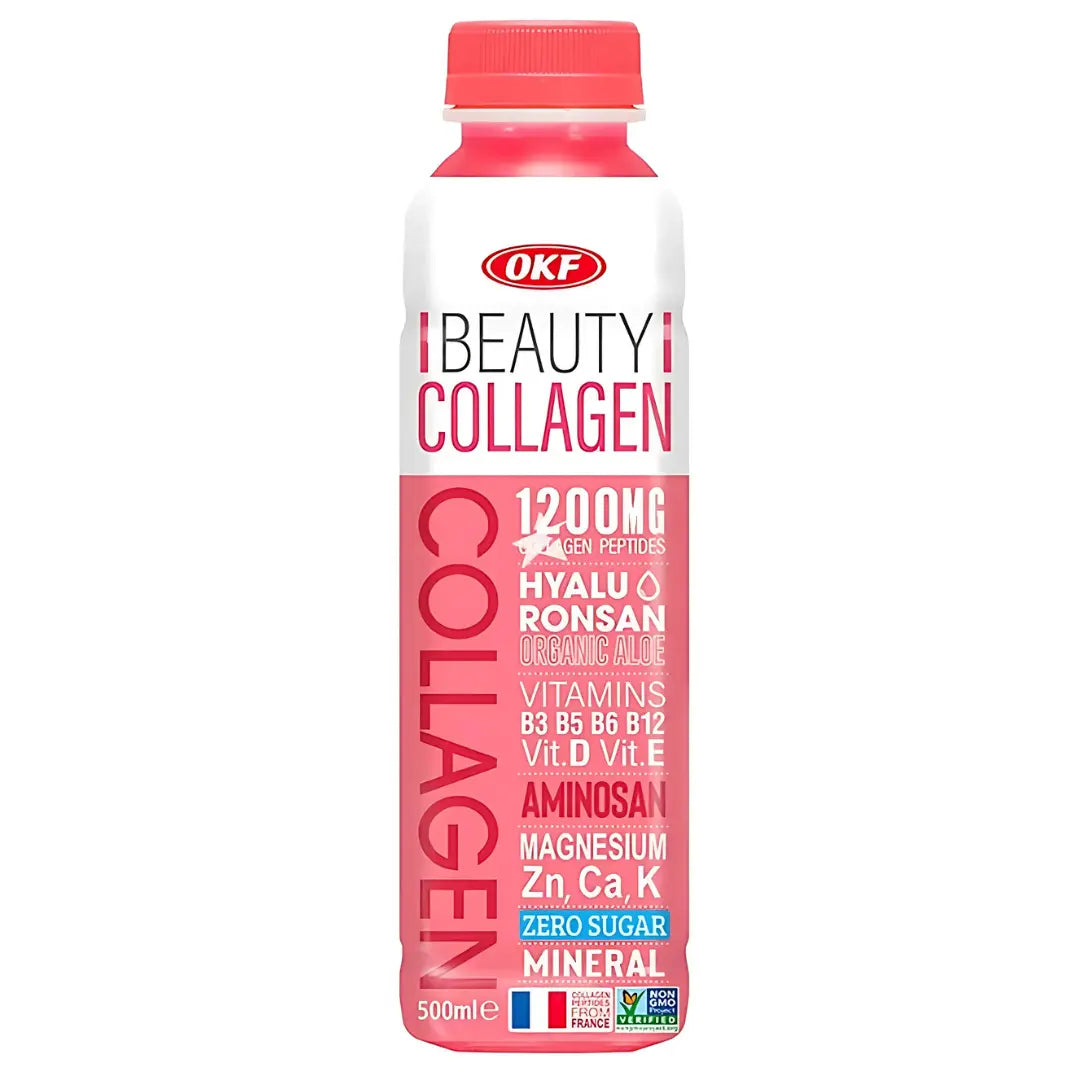 OKF Beauty Collagen Drink Zero Sugar 500ml/ OKF Beauty Collagen dzēriens bez cukura 500ml - Oishii Asian Mart