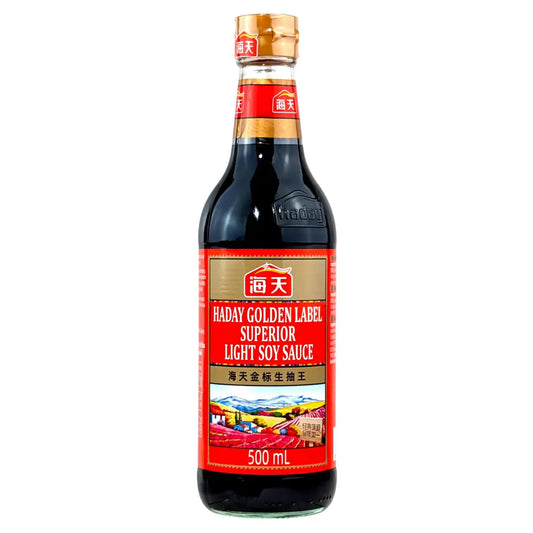 Haday Superior Light Soy Sauce 500ml/ Haday Gaišā sojas mērce 500ml (Ķīna) HADAY