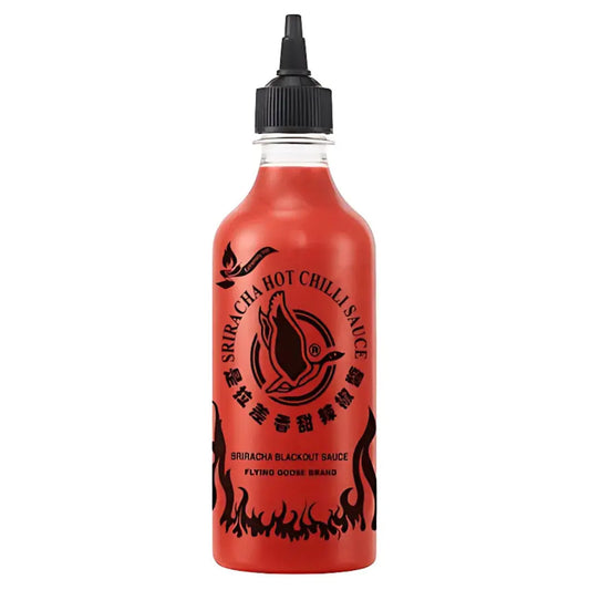 Sriracha Chilli sauce, blackout hot 455 ml/ Sriracha Čili Mērce, Blackout Extra Asā 455ml - Oishii Asian Mart