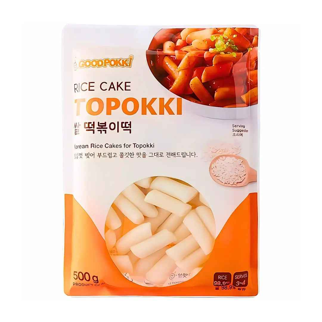 GOODPOKKI RICE CAKE TOPOKKI 500g/ GOODPOKKI Rīsu Kūkas Topokki 500g