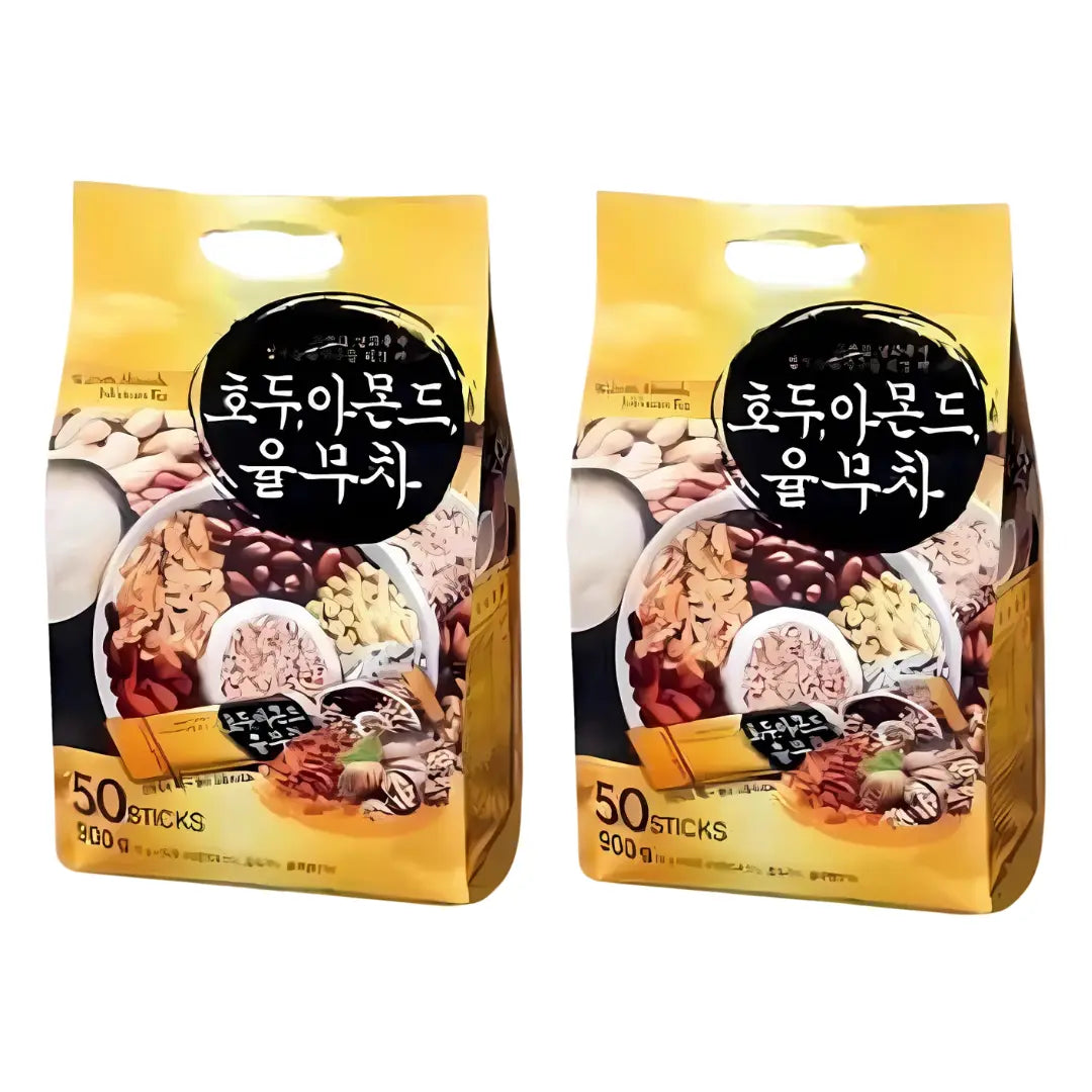 YIRE Walnut Almond Adlay Tea 50x18g/ Valriekstu, mandeļu Adlay tēja (50x18g) - Oishii Asian Mart
