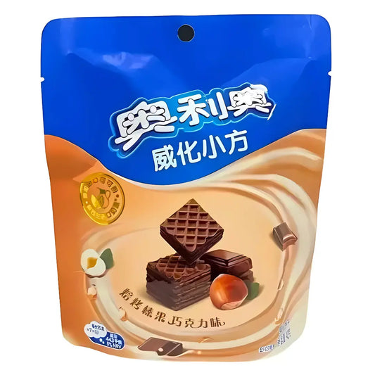 Oreo Roasted Wafer Hazelnut Chocolate 42g/ Oreo grauzdēta vafele ar lazdu riekstu un šokolādes garšu 42g - Oishii Asian Mart