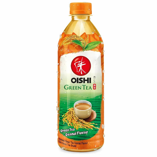 OISHI Japanese Genmai Green Tea 500ml/ OISHI Japāņu Genmai zaļā tēja 500ml - Oishii Asian Mart