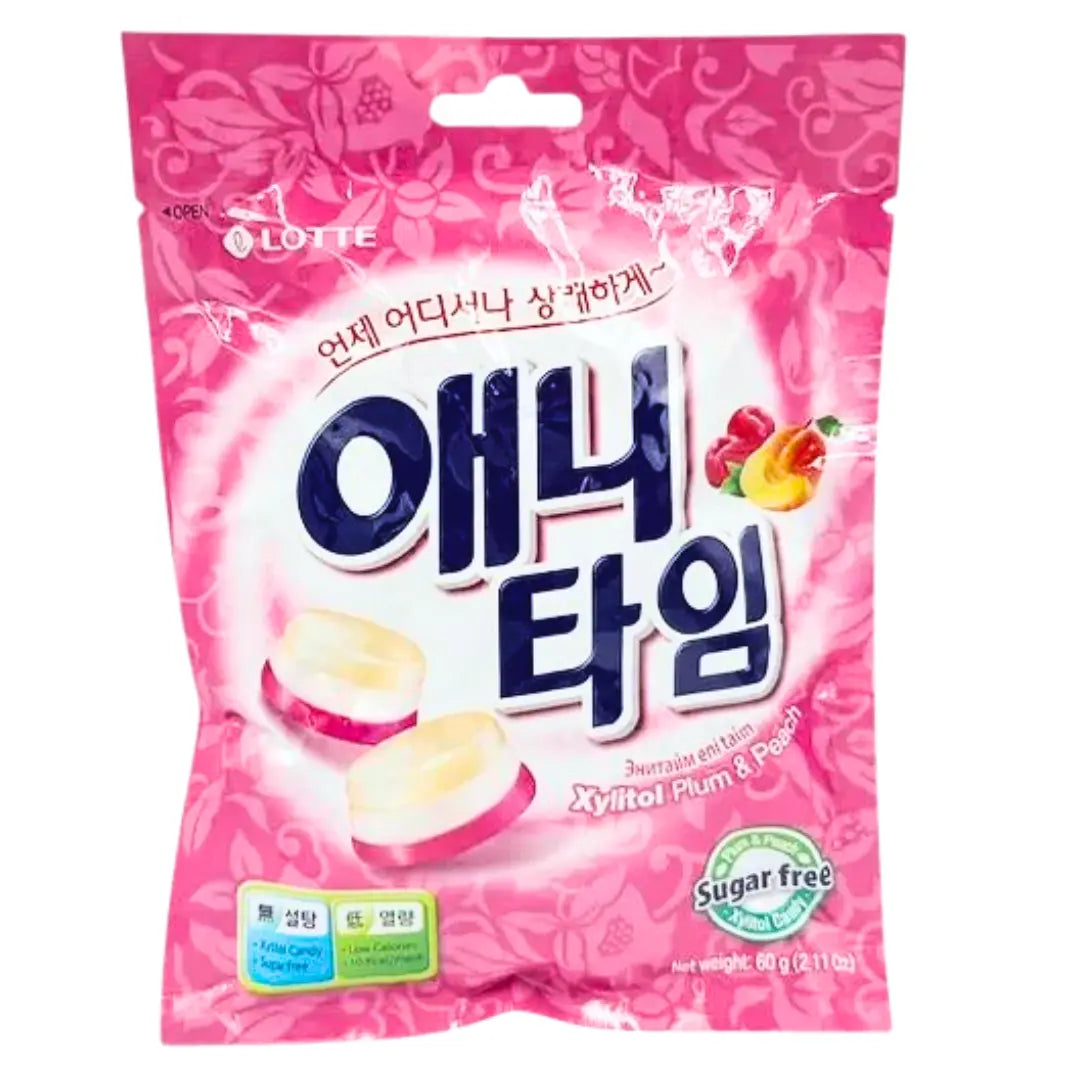 LOTTE Plum and Peach Candy/ LOTTE plūmju un persiku konfektes - Oishii Asian Mart