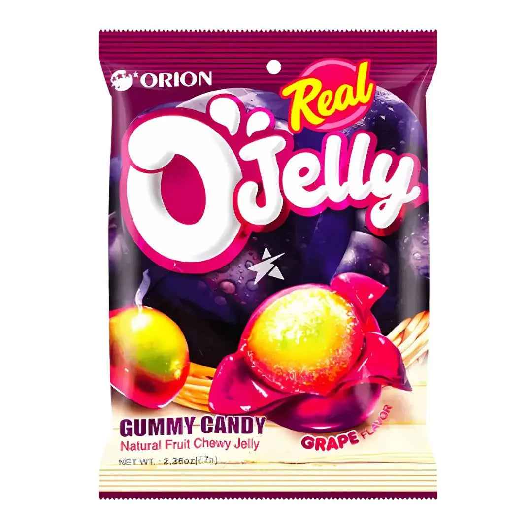 ORION Grape Jelly Gummy 67g/ ORION Vīnogu želejas konfektes 67g (Koreja)