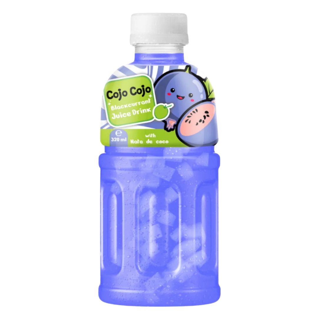 COJO COJO Black Currant Juice with Nata De Coco 320ml/ COJO COJO upeņu sula ar Nata de Coco 320ml - Oishii Asian Mart
