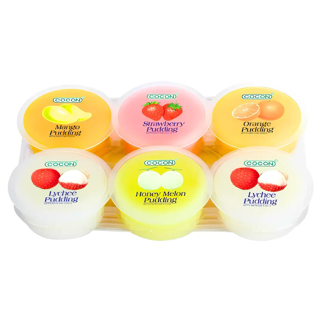 COCON Mixed Pudding 480g (6 pack)/ COCON Jauktas garšas pudiņi (6 gab.) 480g - Oishii Asian Mart