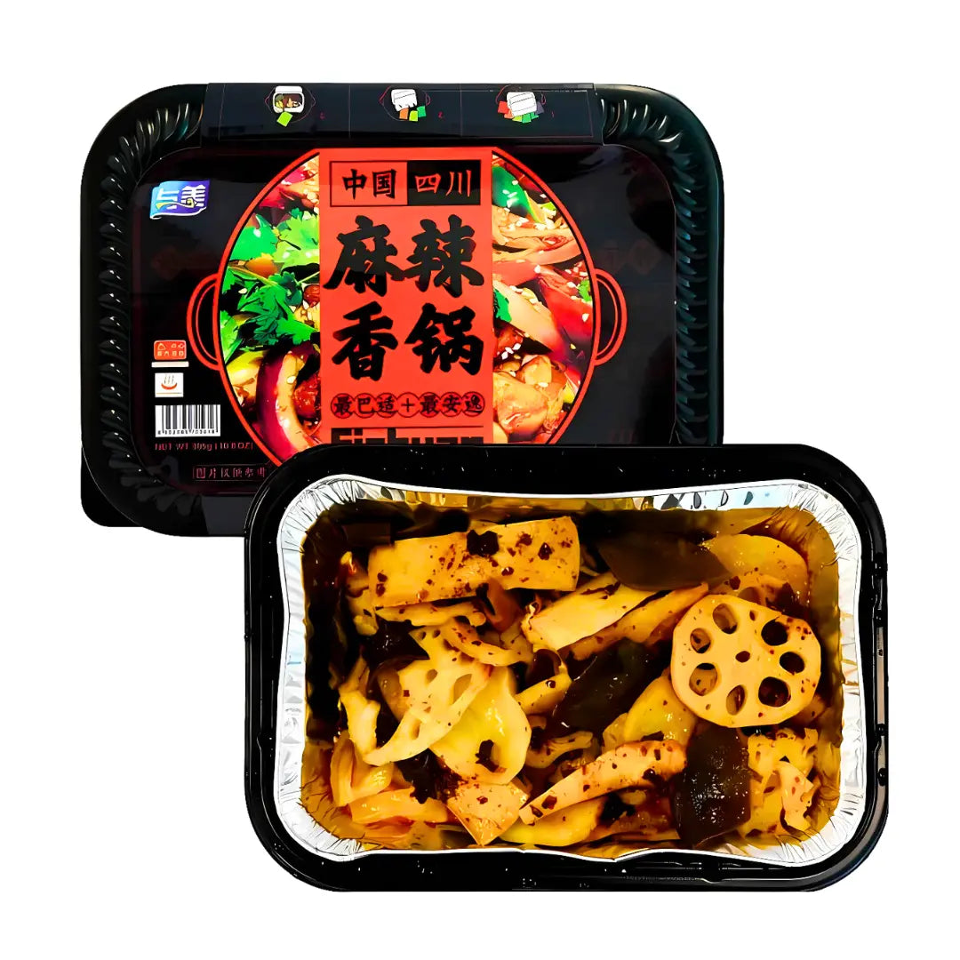 YUMEI Self-Heating Hot Pot - Sichuan Spicy Stir-fry 305g/ YUMEI pašsildošais karstais katls – Sičuaņas pikantais ceptais maisījums 305g - Oishii Asian Mart