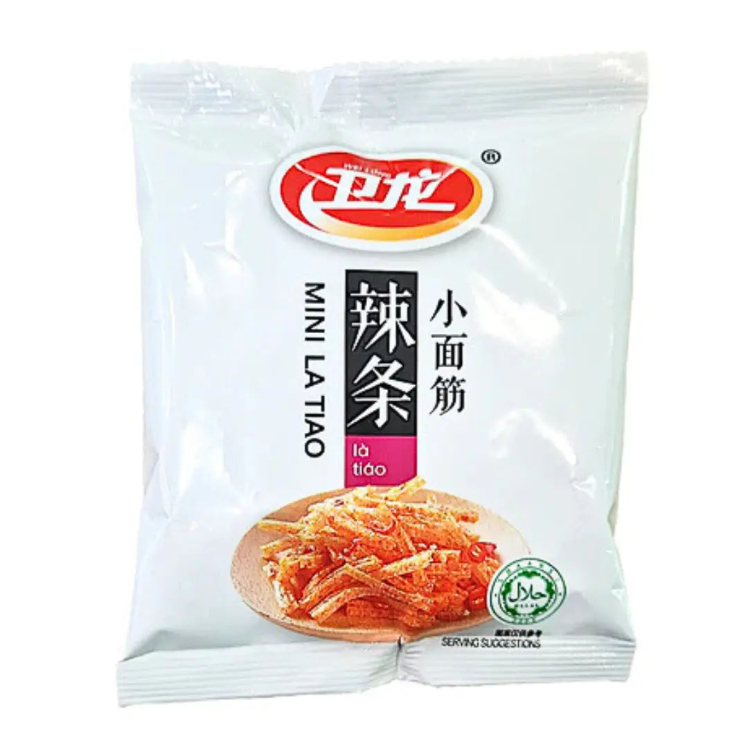 Wei Long Mini Latiao Hot, Spicy 30g/ Wei Long Mini Latiao Asi pikants 30g - Oishii Asian Mart
