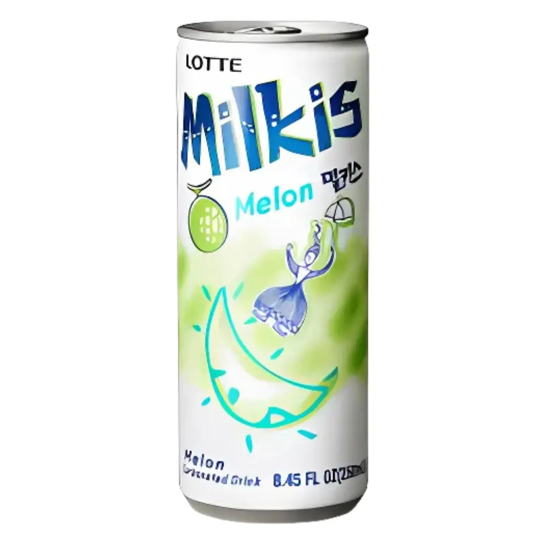MILKIS Korean Melon Cream Soda 250ml/ MILKIS Korejiešu melones krēmīgā limonāde 250ml - Oishii Asian Mart