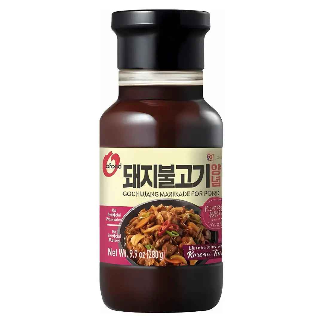 O'FOOD Gochujang Marinade for Pork 280g/ O'FOOD gočujanga marināde cūkgaļai 280g (Koreja)