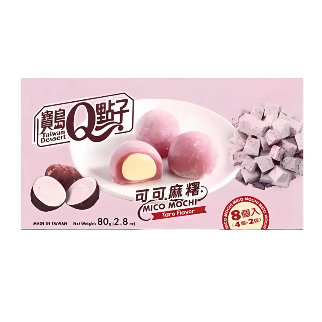 Q-BRAND Mico Mochi Taro Flavour 80g/ Q-BRAND Mico Moči Taro Garša 80g - Oishii Asian Mart