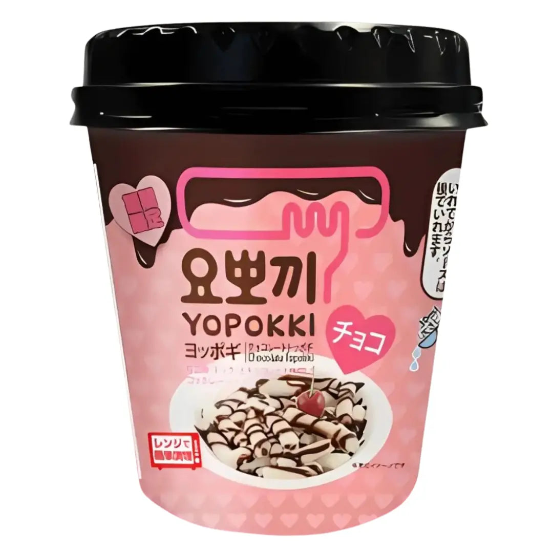 Yopokki Topokki Chocolate Cup 120g/ Yopokki Topokki šokolādes garša krūzītē 120g - Oishii Asian Mart