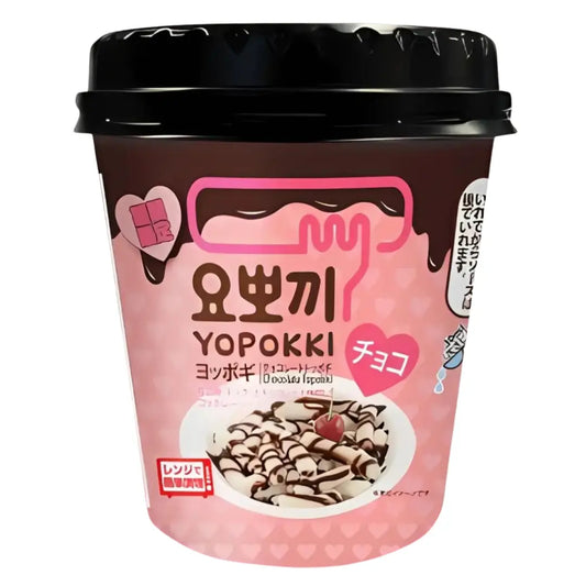 Yopokki Topokki Chocolate Cup 120g/ Yopokki Topokki šokolādes garša krūzītē 120g - Oishii Asian Mart