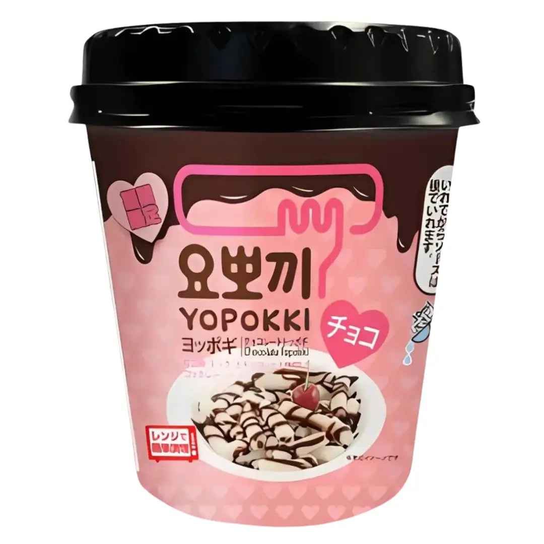 YOPOKKI Chocolate Rice Cake Cup 120g/ YOPOKKI šokolādes rīsu kūka krūzītē 120g