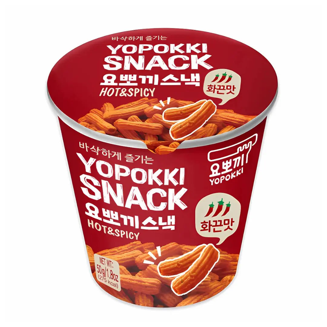 Yopokki Snack - Hot & Spicy 50g/ Yopokki Uzkoda - Asa un pikanta 50g - Oishii Asian Mart