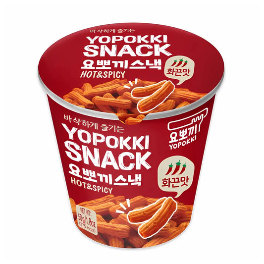 Yopokki Snack - Hot & Spicy 50g/ Yopokki Uzkoda - Asa un pikanta 50g - Oishii Asian Mart