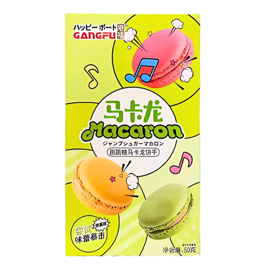 Gangfu Macaron Matcha 50g/ Gangfu Makarūns Mača 50g - Oishii Asian Mart