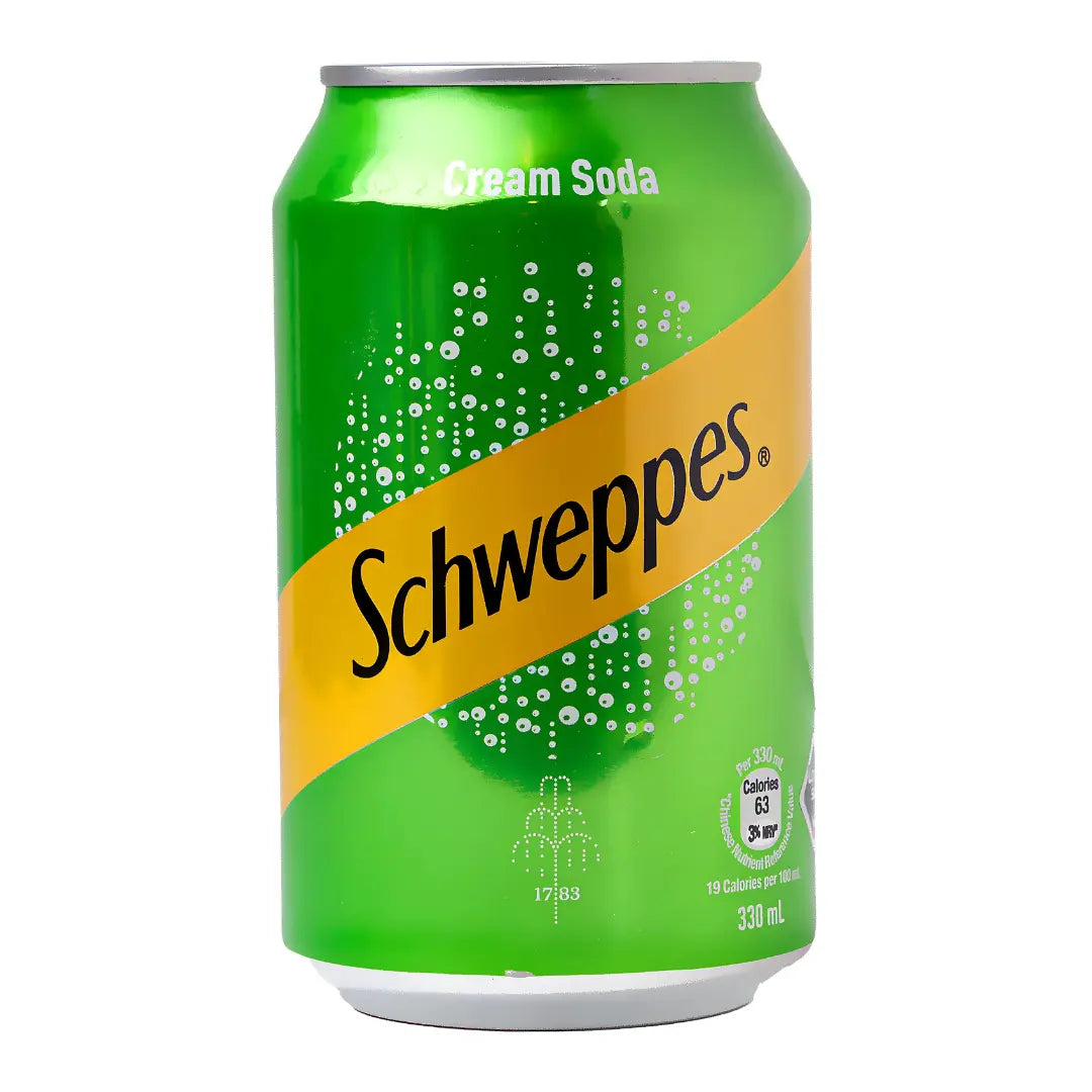 Schweppes 330ml Cream Soda/ Schweppes 330ml Krēmveida Soda - Oishii Asian Mart