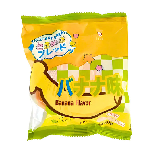 Tokimeki Bread Banana Flavor 80g/ TOKIMEKI Maize ar Banānu Garšu 80g - Oishii Asian Mart