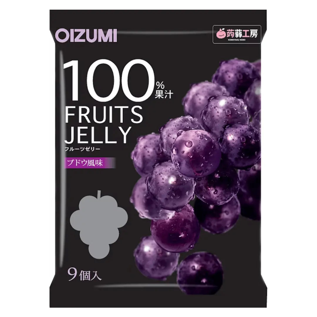OIZUMI 100% Fruit Jelly Grape Flavour 150g/ OIZUMI 100% augļu želejas vīnogu garša 150g - Oishii Asian Mart