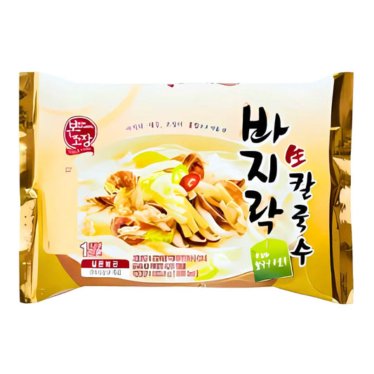 BON GO JANG Bonito Udon Noodles Wheat Clam Flavor 220,6G/ BON GO JANG Bonito udona nūdeles ar kviešu un gliemežvāku garšu 220,6g - Oishii Asian Mart
