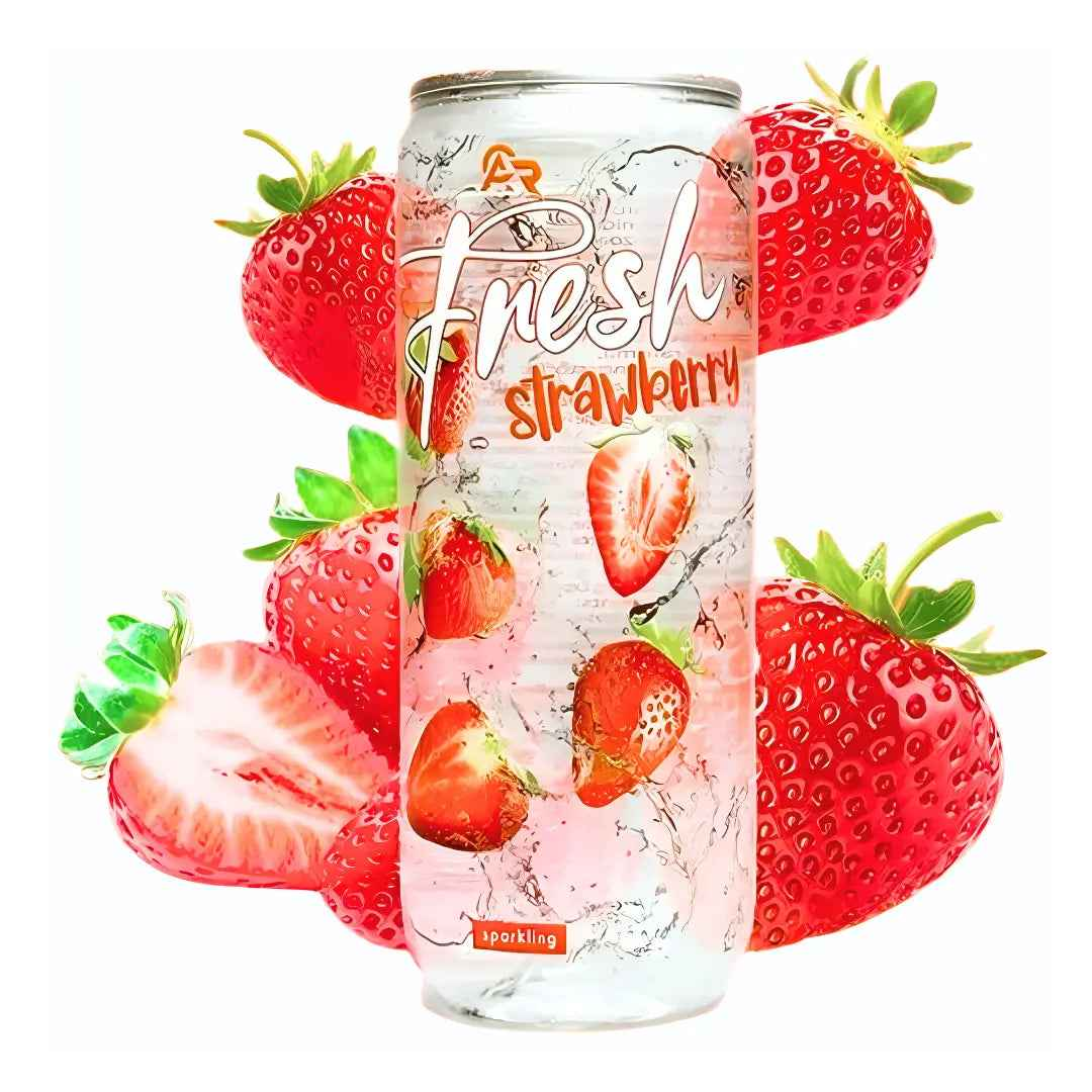 ACR Fresh Strawberry Sparkling Drink 330ml/ ACR svaigs zemeņu gāzēts dzēriens 330ml