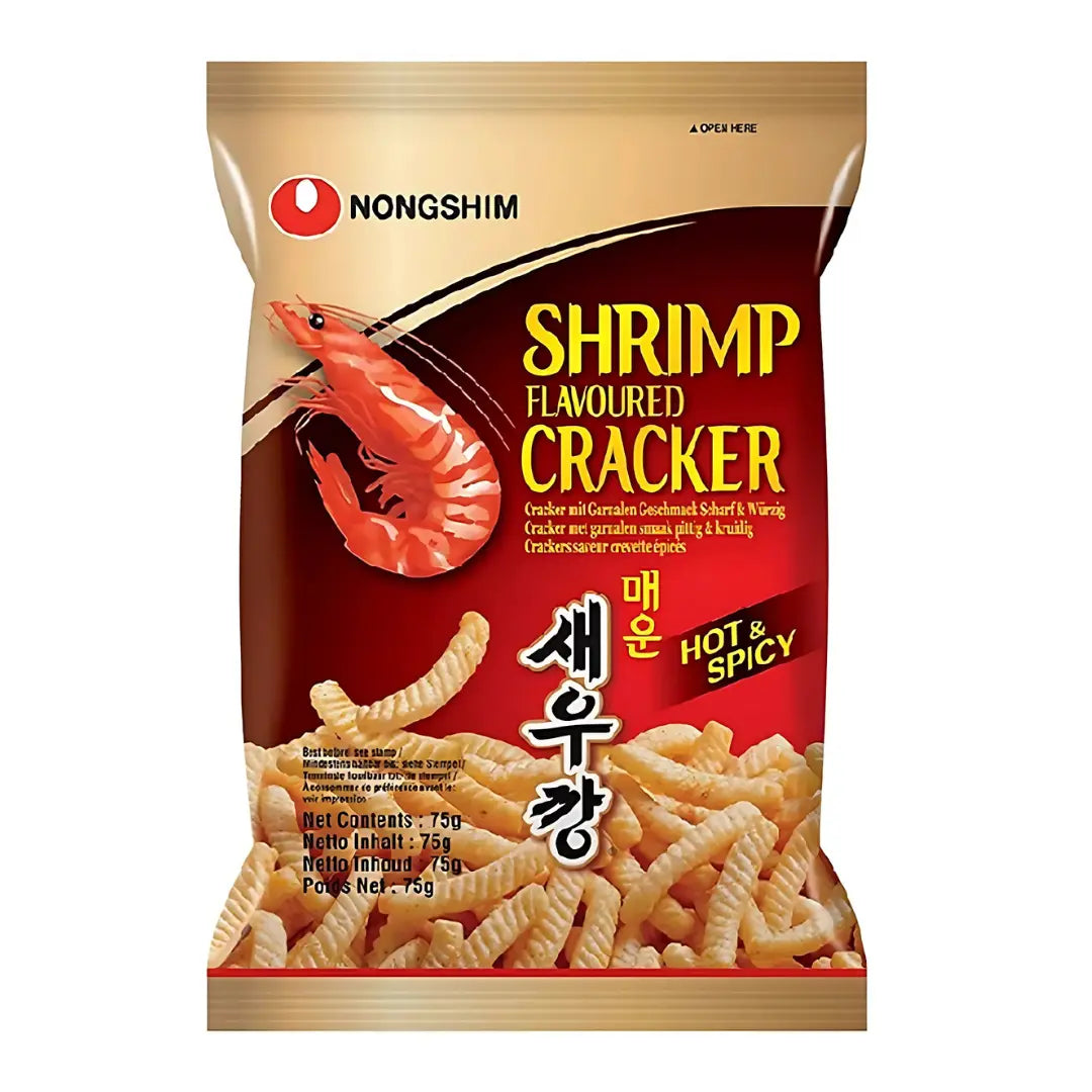 NONGSHIM Shrimp Chips Hot&Spicy/ NONGSHIM garneles čipsi Asi un Pikanti - Oishii Asian Mart