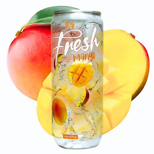 ACR Fresh Mango Sparkling Drink 330ml/ ACR svaigs mango gāzēts dzēriens 330ml - Oishii Asian Mart