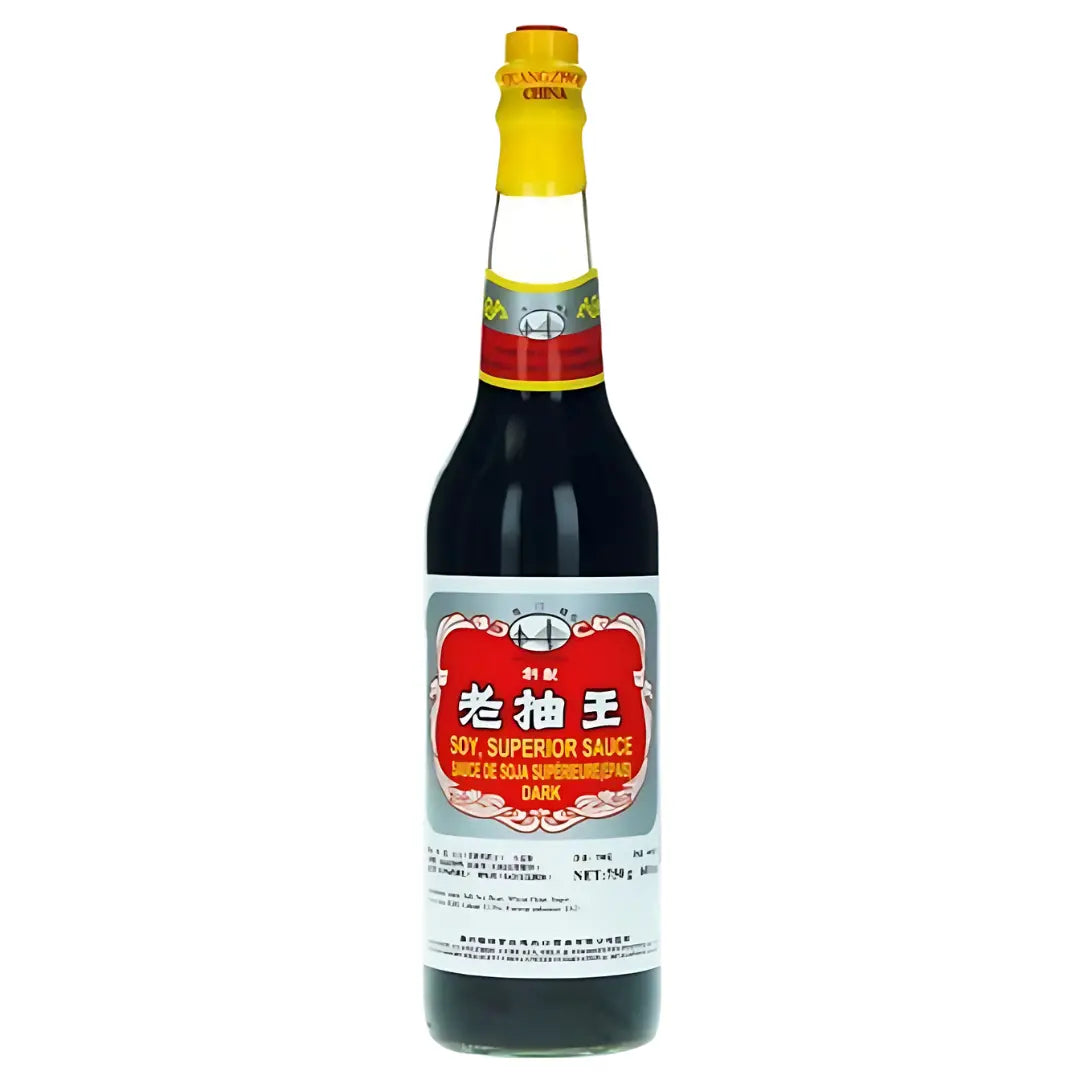 HAIYIN BRIDGE Superior Dark Soy Sauce 600ml/ HAIYIN BRIDGE augstākās kvalitātes tumšā sojas mērce 600ml - Oishii Asian Mart