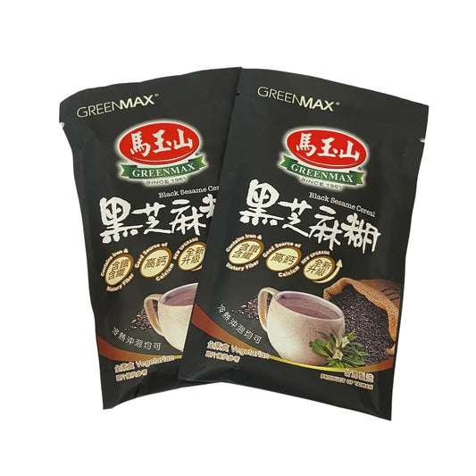 GREENMAX Black Sesame Cereal 30g (Single)/ GREENMAX melnā sezama graudaugi 30g - Oishii Asian Mart