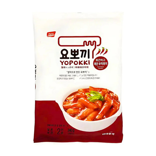 Young Poong Yopokki Instant Topokki -  Hot and Spicy (2 Servings) - Oishii Asian Mart