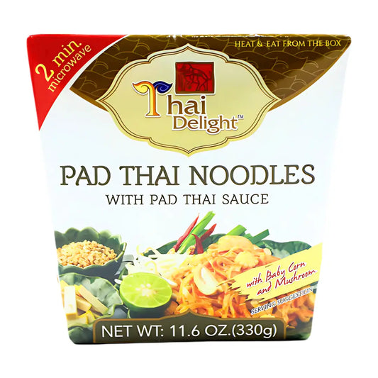 Thai Delight Pad Thai Noodles, With Pad Thai Sauce 330g/ Taizemes gardums Pad Thai nūdeles ar Pad Thai mērci, 330 g - Oishii Asian Mart